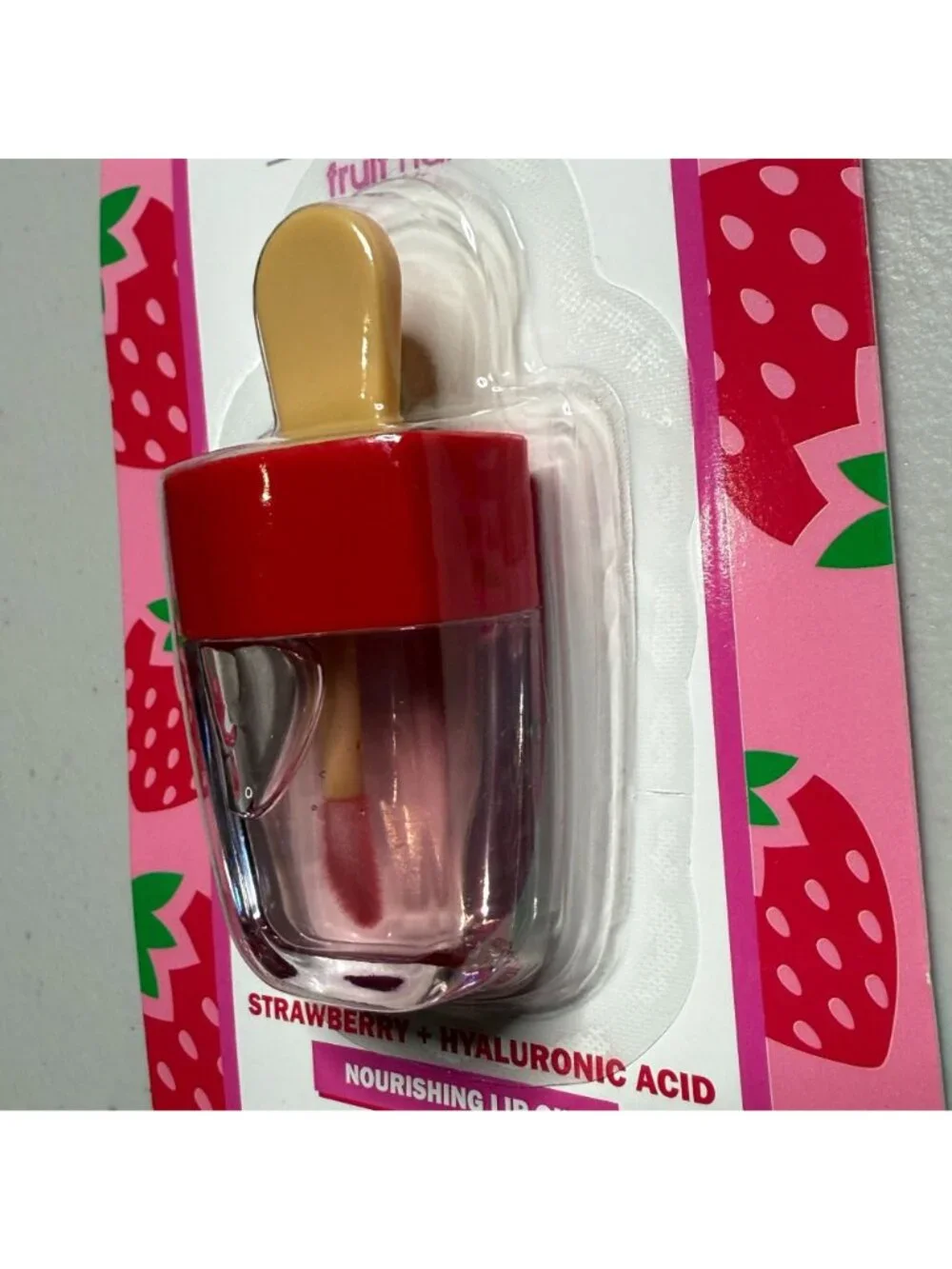 Global Beauty Care Strawberry Lip Oil Fruit Halo Hyaluronic Acid New